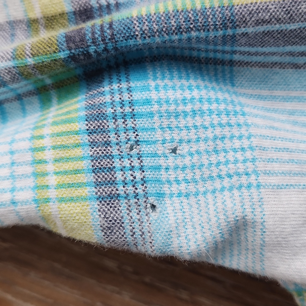 Unionbay Blue Yellow White Plaid Button Down Shirt small - Picture 15 of 15